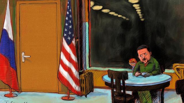 Volodímir Zelenski, solo.