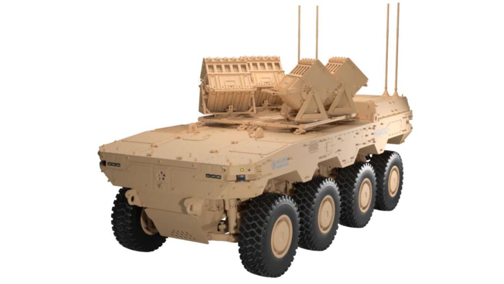 Havoc armado con un sembrador de minas de KNDS