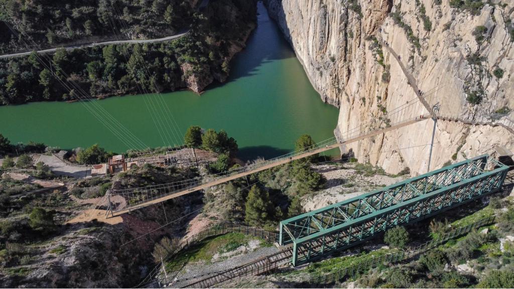 Así quedará el nuevo puente colgante del Caminito del Rey