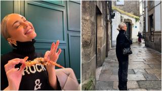 Ana Mena, de escapada en Santiago de Compostela.