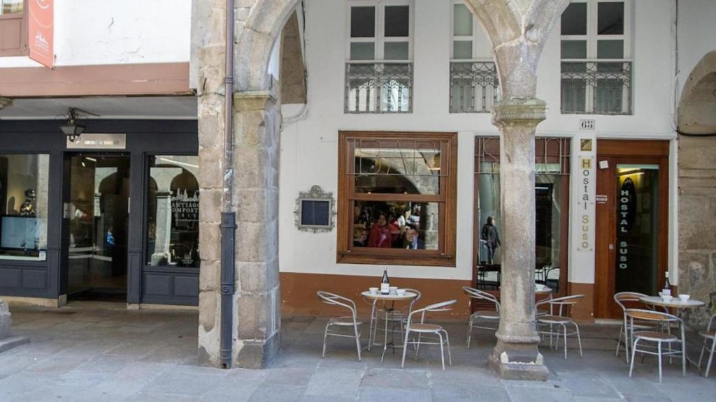 Exterior del Bar Suso, en Santiago.