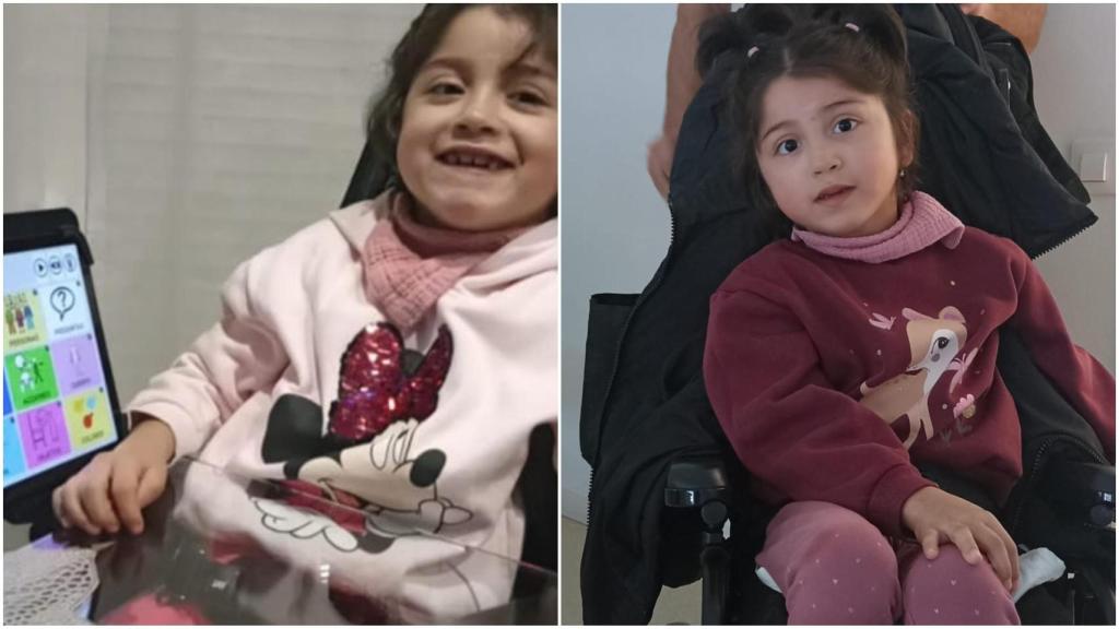 Ghalia, la niña de Betanzos (A Coruña) que padece una enfermedad rara con 40 casos en España