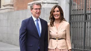 Alberto Núñez Feijóo y su pareja, Eva Cárdenas