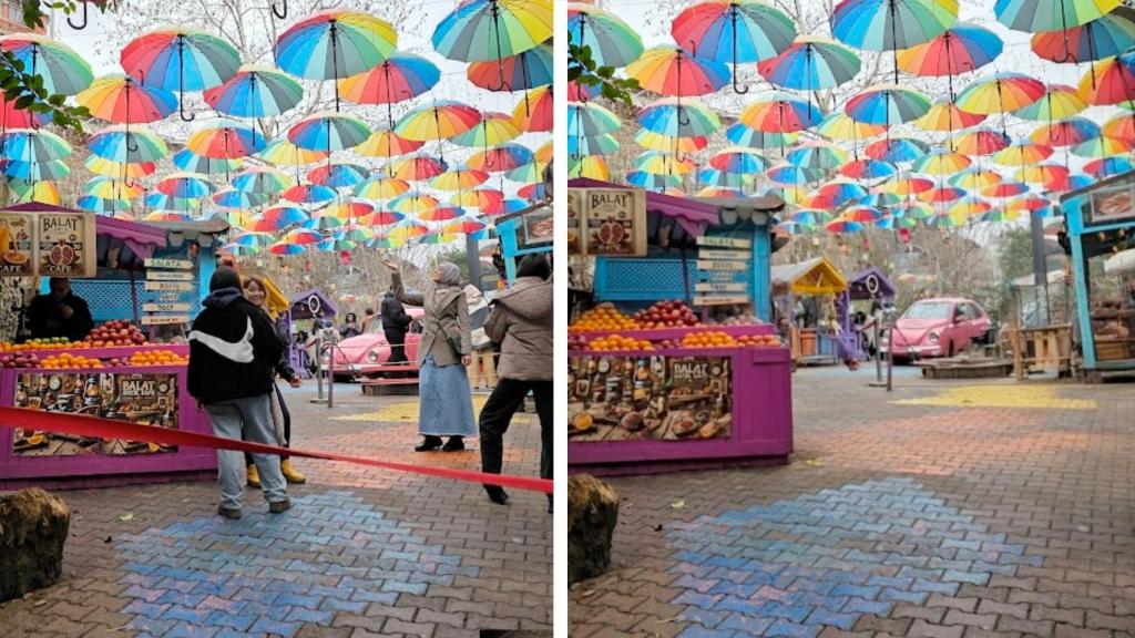 Imagen original (izda) : Imagen editada con IA (dcha)