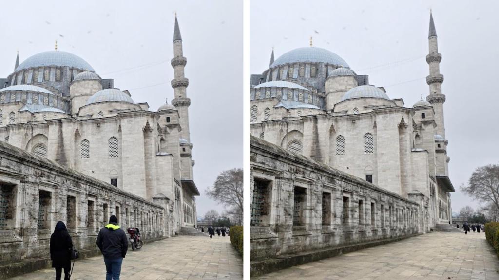 Imagen original (izda) : Imagen editada con IA (dcha)