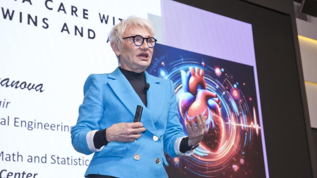 La investigadora Natalia Trayanova, que crea gemelos digitales del corazón. Imagen: F. Ramón Areces.