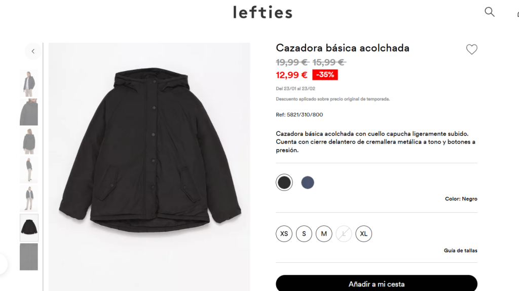 Cazadora básica. Ref. 5821/310/800