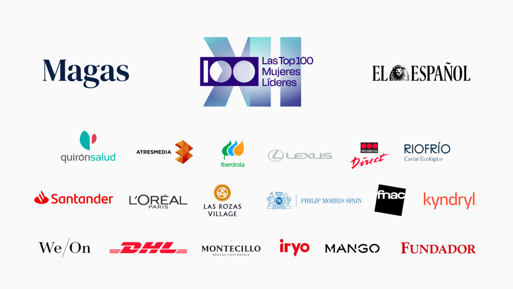 Patrocinadores de la XII edición de 'Las Top 100 Mujeres Líderes'.