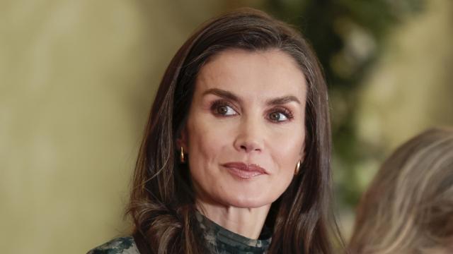 Primer plano de la reina Letizia.