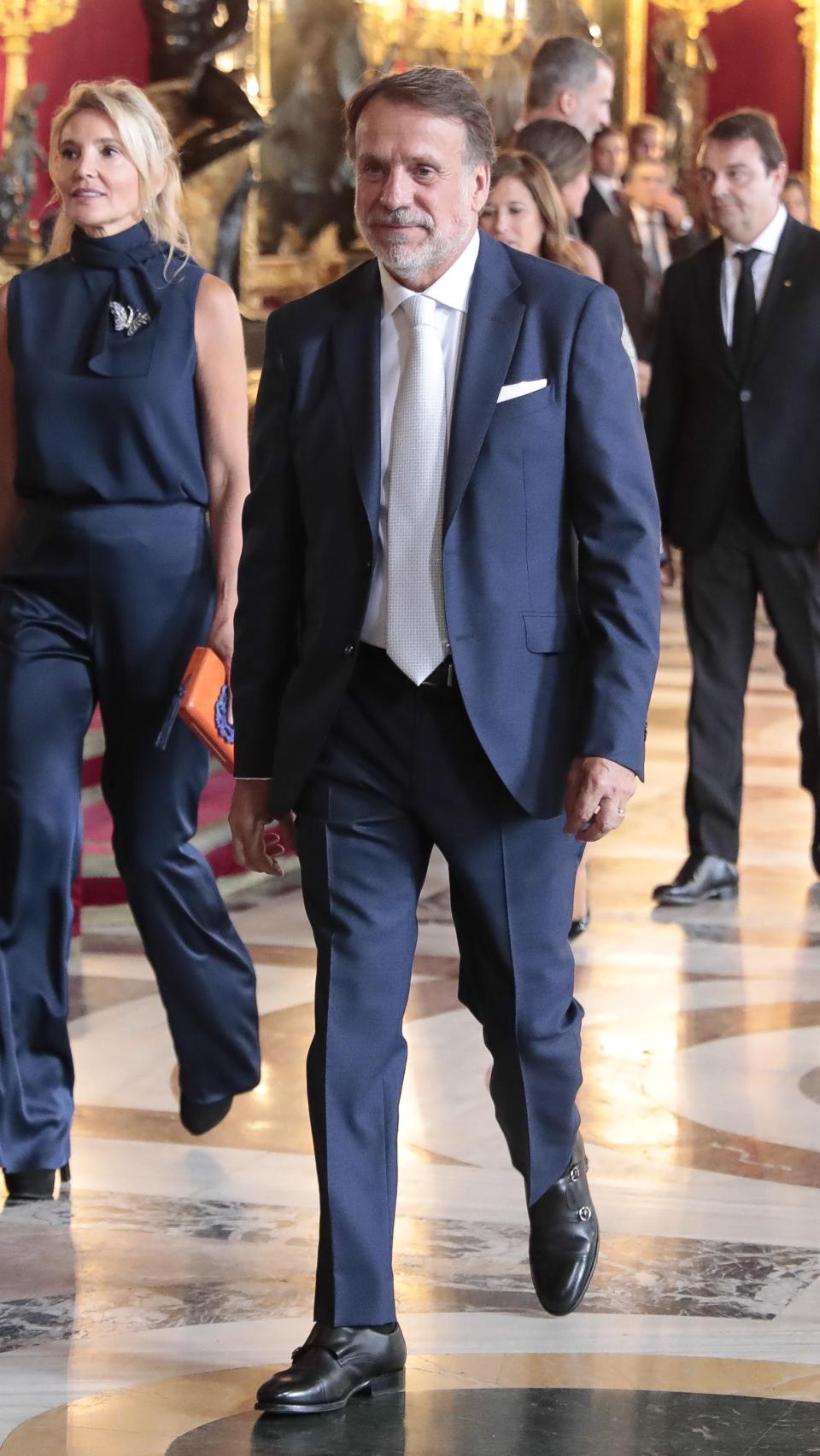 Columna Martí junto a José Creuheras en el Día de la Hispanidad, en 2018.