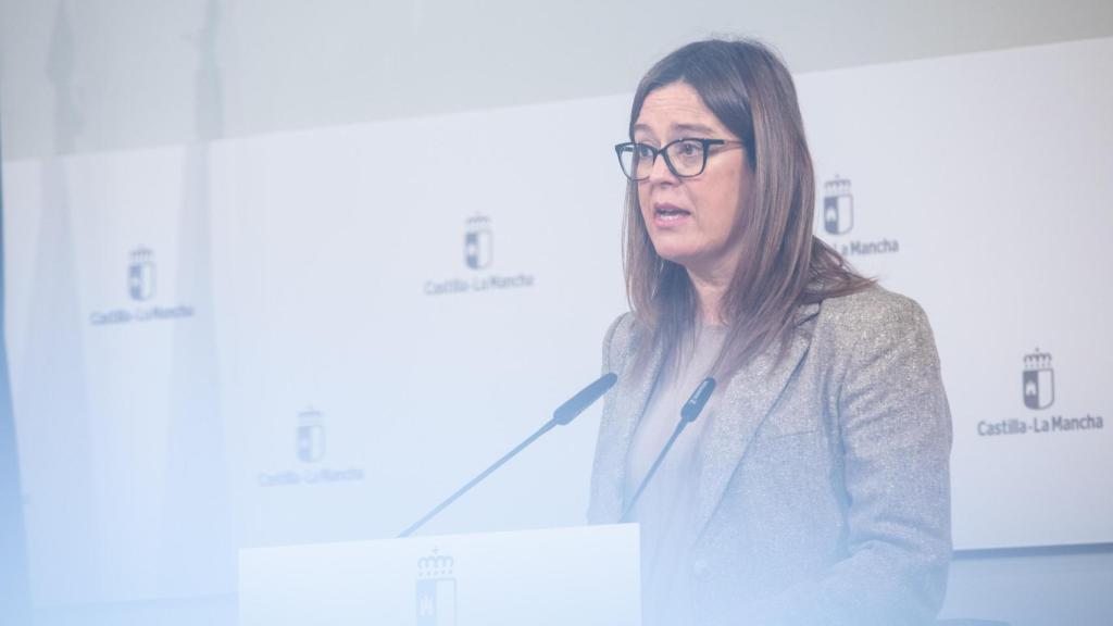 Esther Padilla, este martes en el toledano Palacio de Fuensalida.