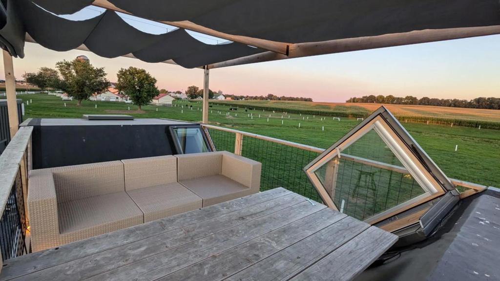 Terraza de la casa de Modern Shed.