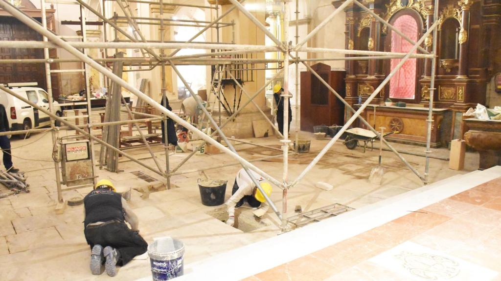Trabajos en la Iglesia de la Vera Cruz