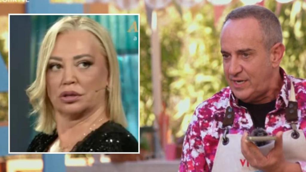 Belén Esteban y Víctor Sandoval, concursante de 'Bake Off', en un fotomontaje de BLUPER.