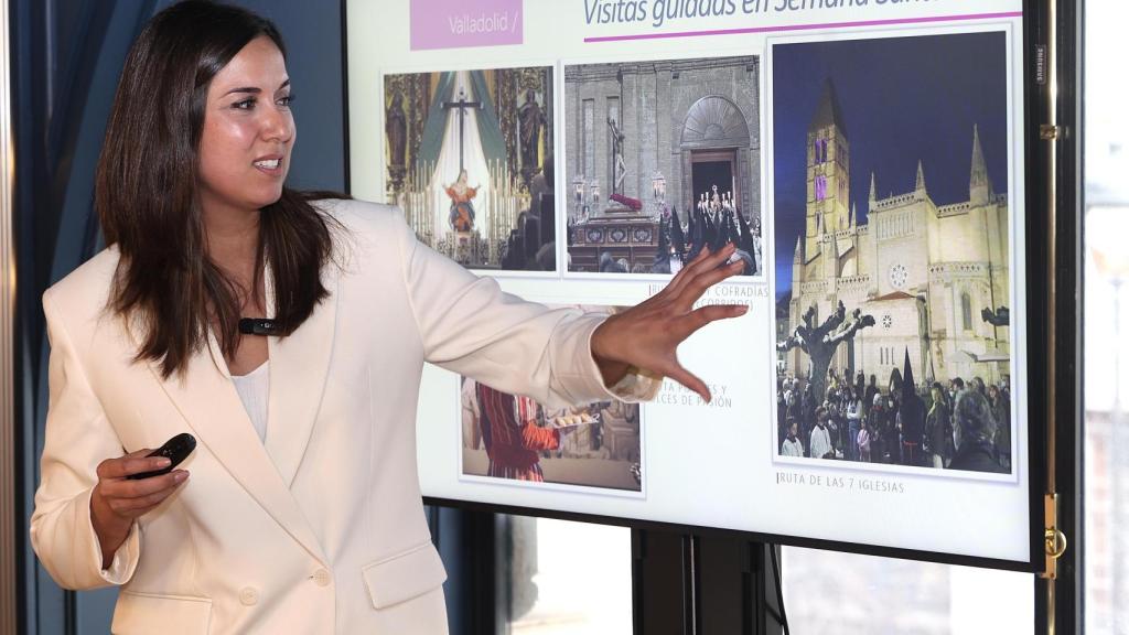 La concejala de Turismo, Eventos y Marca Ciudad, Blanca Jiménez, durante la presentación en Madrid