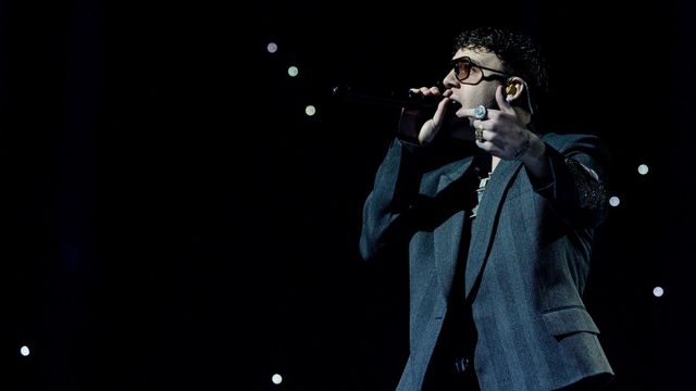 Quevedo en su concierto de este lunes en el Movistar Arena de Madrid.
