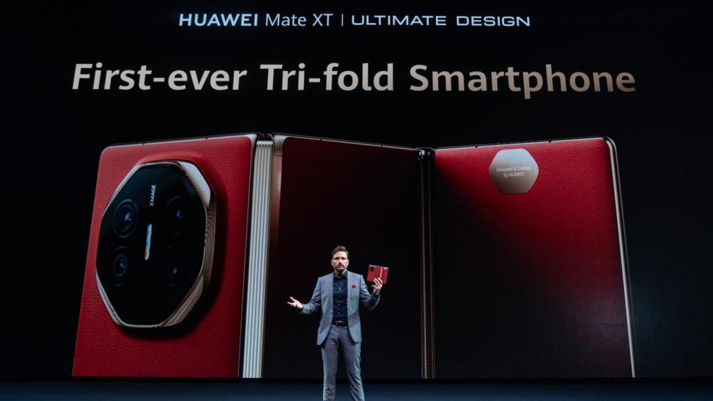 Huawei Mate XT en su evento de presentación global