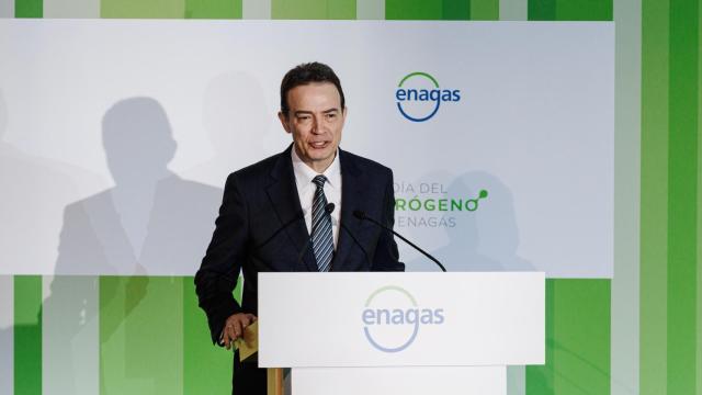 El CEO de Enagás, Arturo Gonzalo Aizpiri, durante la III edición del Día del Hidrógeno de Enagás.