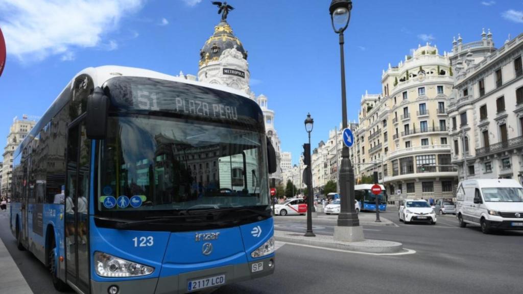Autobús de la EMT de Madrid.