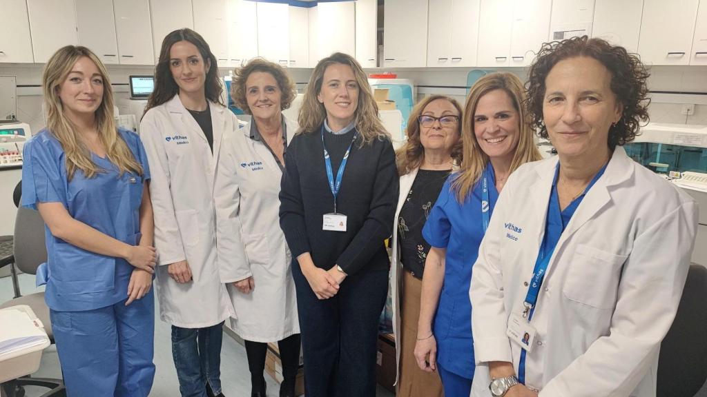 El equipo del Banco de Sangre del Hospital Vithas Málaga.