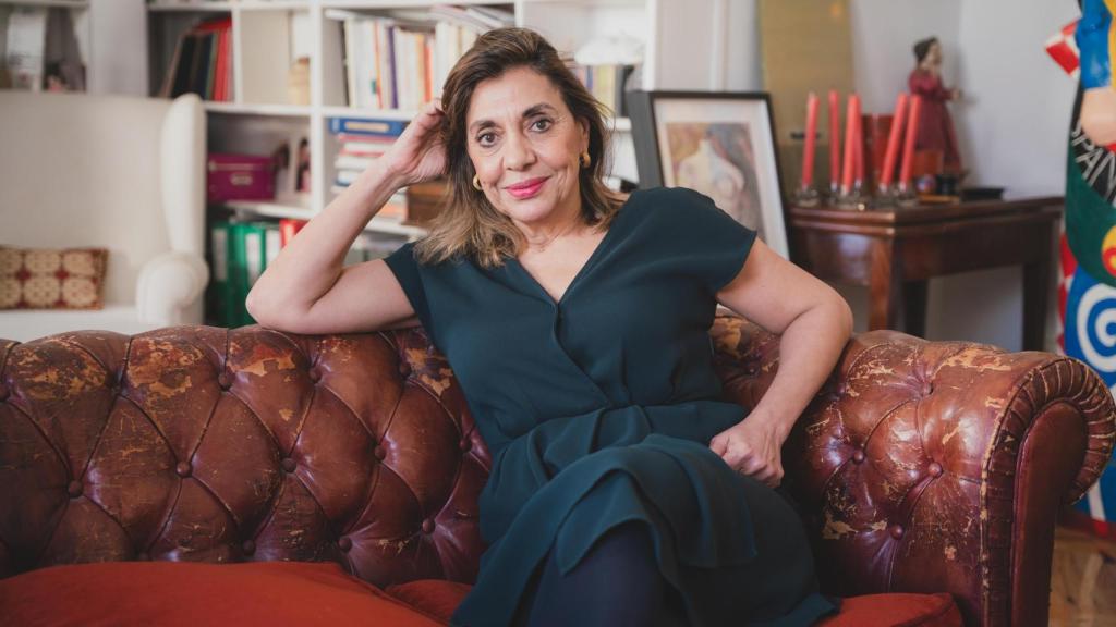 María Jesús González-Espejo recibe a Magas en su casa.