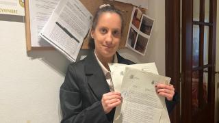 Alexia, inquilina de un inmueble de la calle Galera, en A Coruña