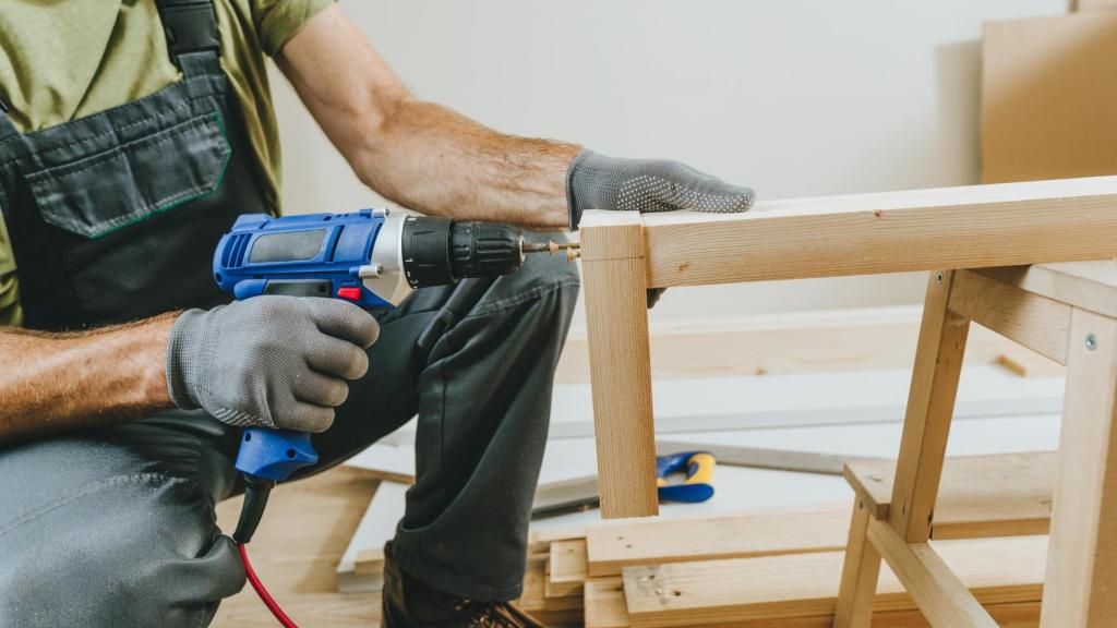 Imagen de archivo de un carpintero