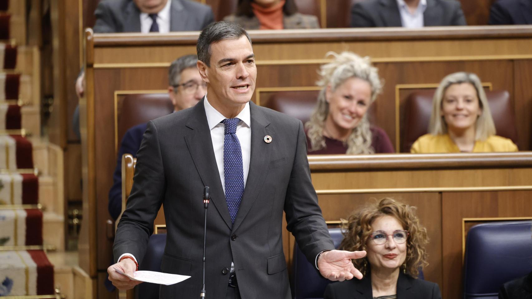 Pedro Sánchez en el Congreso.