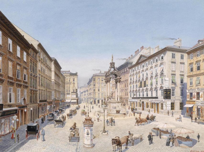 Vista de Viena a finales del siglo XIX.