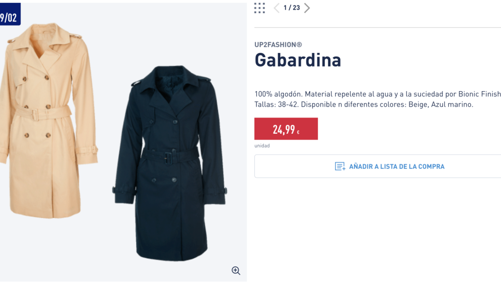 Gabardina.