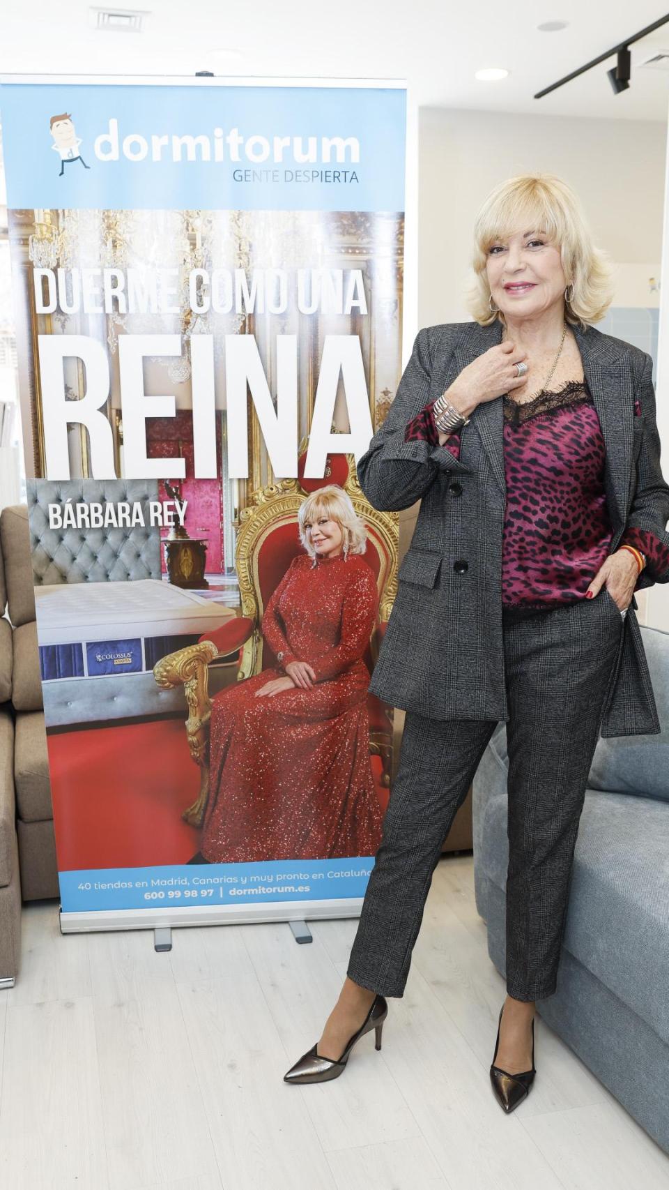Bárbara Rey, en la campaña de Dormitorum.