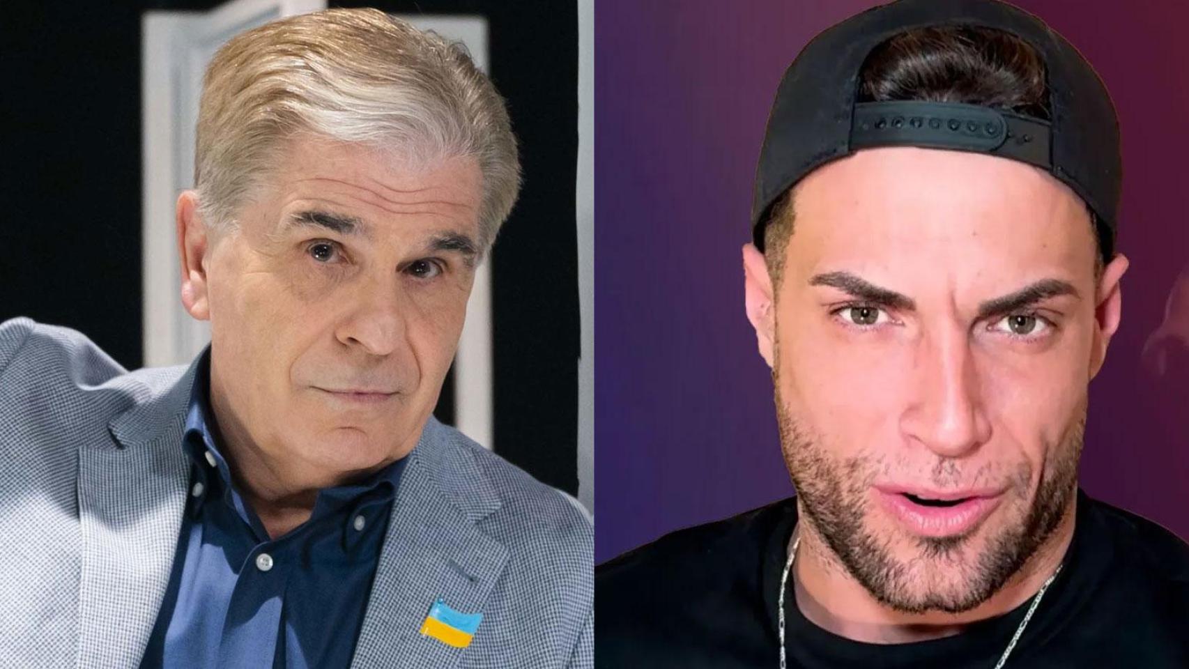 Pedro Ruiz y Montoya en un fotomontaje.