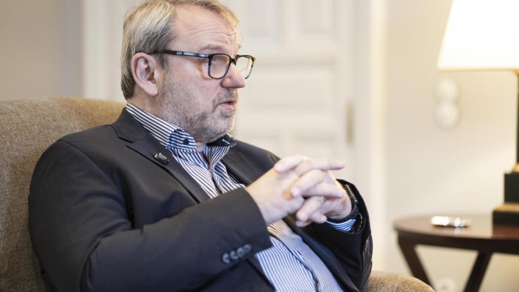 Wolfgang Münchau durante su entrevista con EL ESPAÑOL en la Fundación Rafael del Pino.