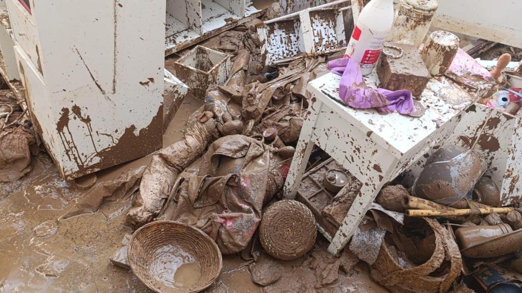 Destrozos en Miró tras la dana. EE