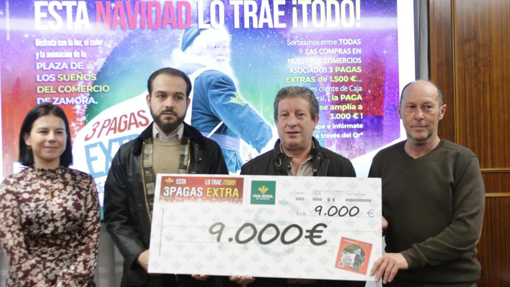 Entrega de premios del sorteo de Caja Rural de la Campaña de Navidad del Comercio y la Hostelería de Zamora