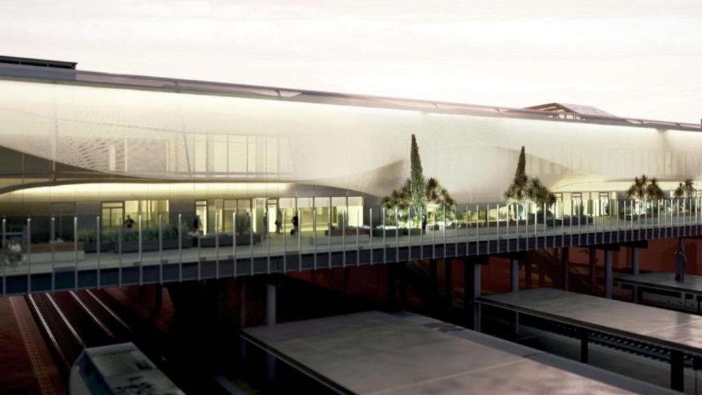 Recreación de la futura estación de tren de Valladolid