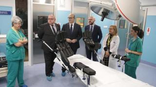 El consejero de Sanidad, Alejandro Vázquez, en su visita al Complejo Asistencial de Zamora