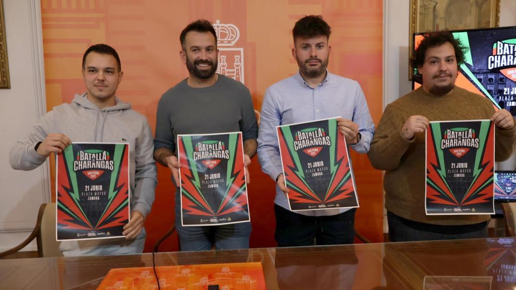 El concejal de Promoción Económica del Ayuntamiento de Zamora, David Gago, presenta el concurso nacional Batalla de Charangas