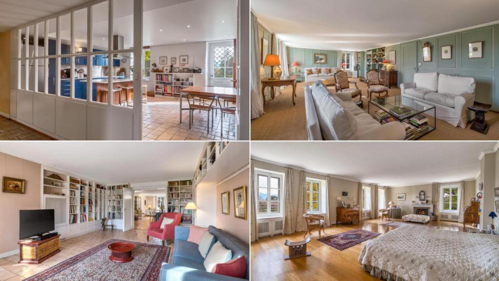 Diferentes estancias de la casa en la que vivió Audrey Hepburn.