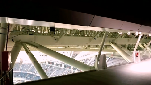 El Bernabéu desde el skywalk