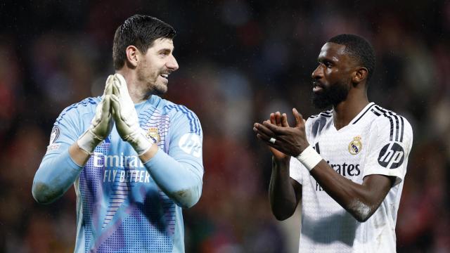 Courtois y Rüdiger, con el Real Madrid