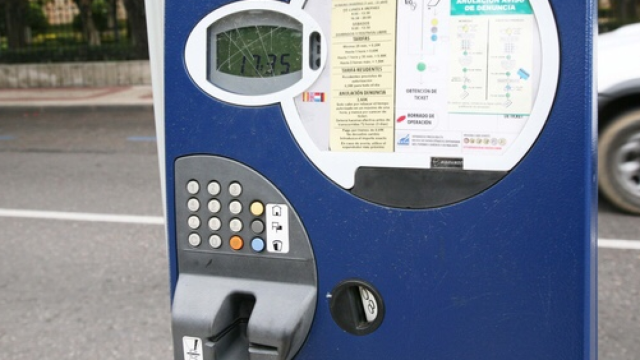 Uno de los parquímetros de Talavera de la Reina.