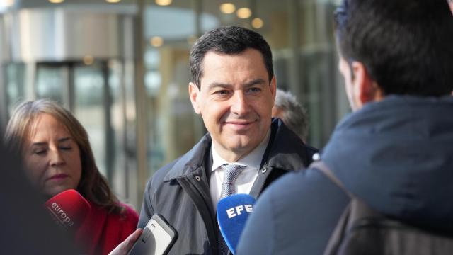 El presidente de la Junta, Juanma Moreno, este miércoles en Bruselas.