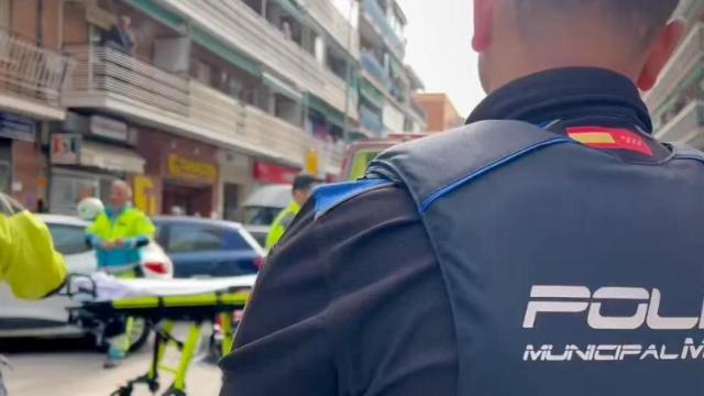 Agentes en el lugar del suceso, en Entrevías.