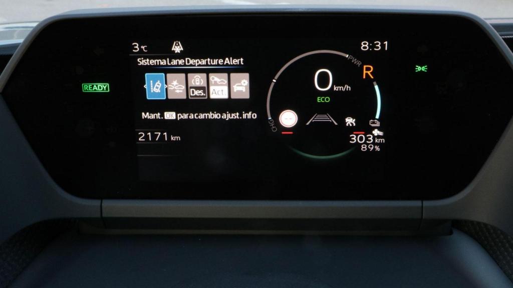 Cuadro de instrumentos del Toyota bZ4x.