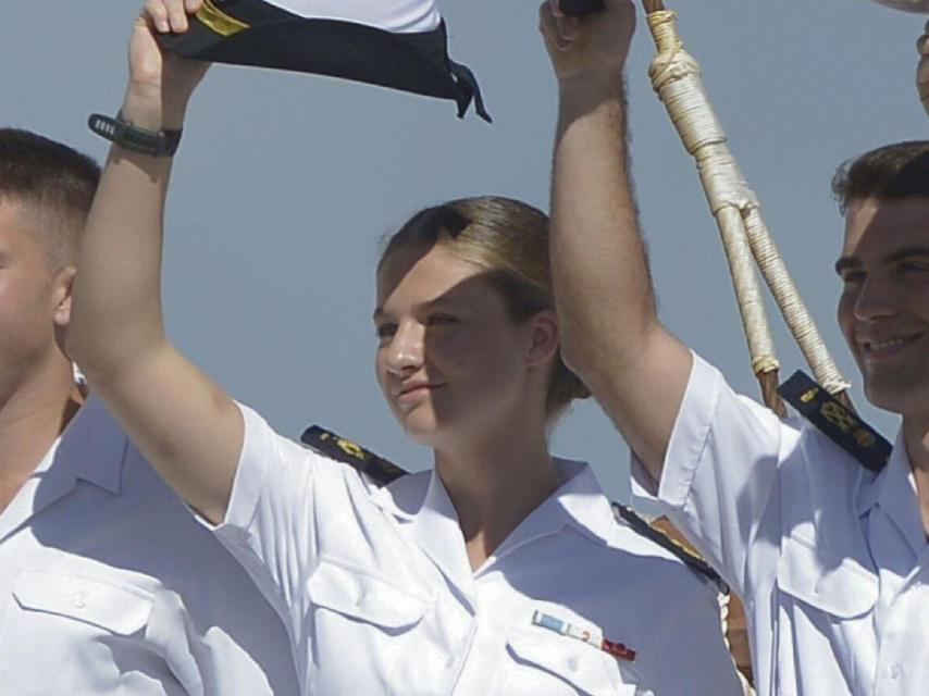 La Princesa, con un moratón en la parte interna del brazo, a su llegada a Brasil.