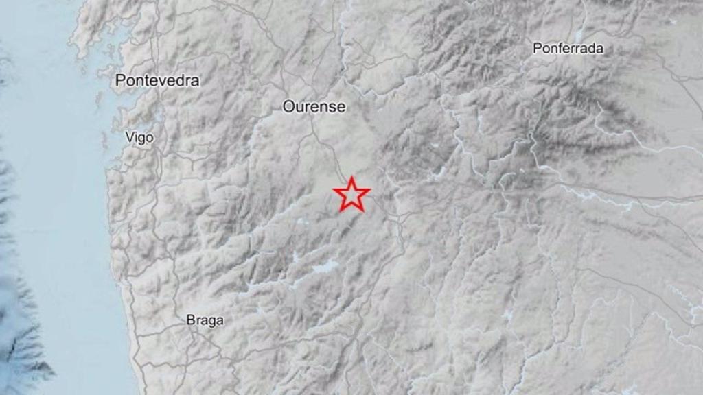 Trasmiras (Ourense) registra un terremoto, a 19 de febrero de 2025.
