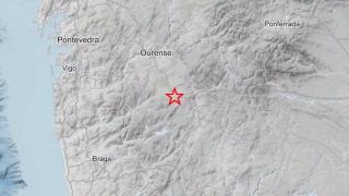Trasmiras (Ourense) registra un terremoto, a 19 de febrero de 2025.