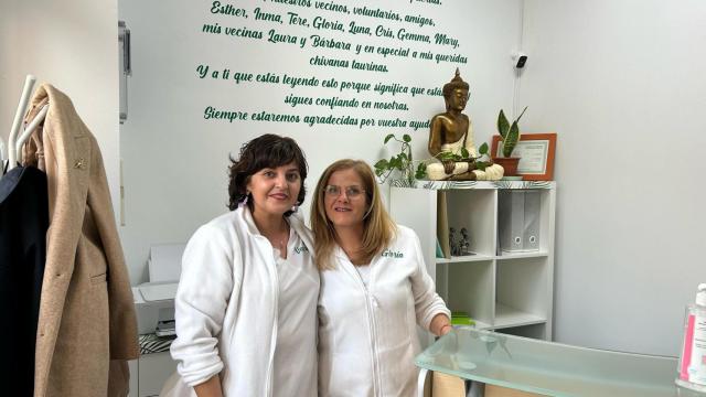 Vanesa junto a su compañera Gloria. Luis Villanueva