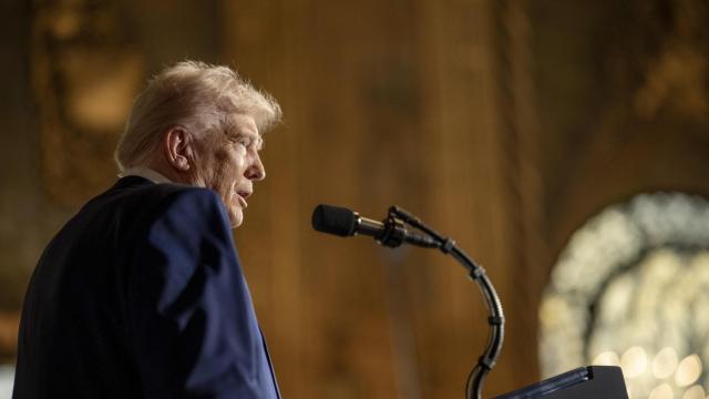 Trump este martes en su residencia de Mar-a-Lago.